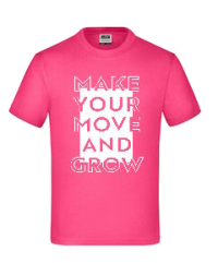 T-Shirt - Pink - Logo eckig - Kids