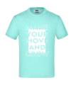 T-Shirt - Mint - Logo eckig - Kids